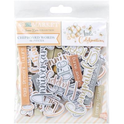 49 And Market  Little Celebrations - Chipboard Words